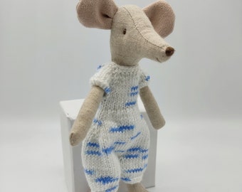 Dad mouse clothes for 6inch 15cm soft stuffed dollhouse mice