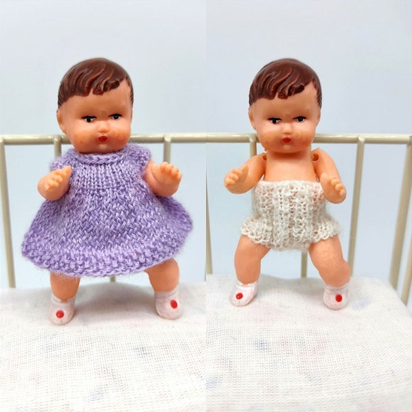 Clothes for 3inch 7cm vintage mini miniature Ari dollhouse baby doll