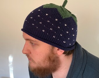 Navy Blue Adult Size Berry Hat