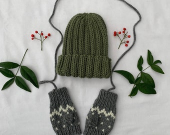 Beanie and Mittens set 1-3 years