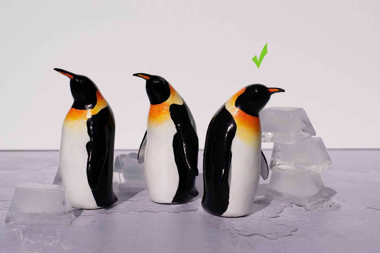 OOAK Penguin Figurine 3.5 inches Collectible Miniature Etsy