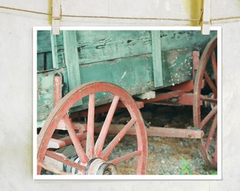Abandoned - Wagon Wheel, Farm Photography, Farm House Decor, Film Photography, Carl Sandburg Home, Connemara, Farm Life, National Parks