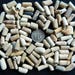 100 Victorian clay pipe stem bead pieces for jewellery making/crafts