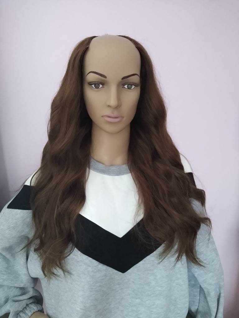 U part wig human hair extension high density medium brown Etsy