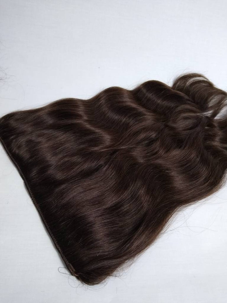 Human Hair Extensions One Piece Clip In Choose Colour Etsy