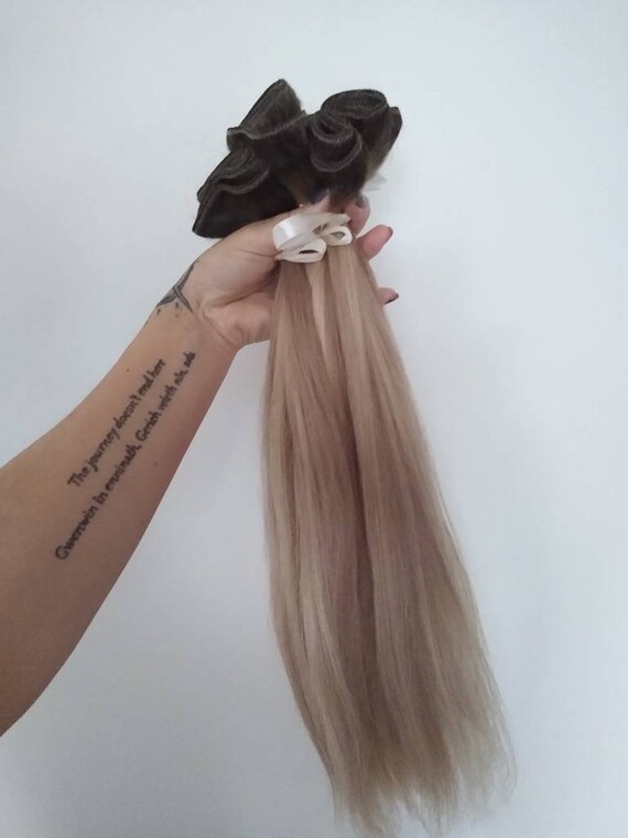 Human Remy Hair Weave Weft For Diy Extensions Wigmaking Clip Etsy