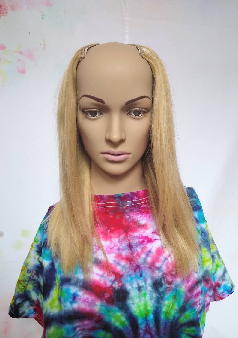 U part wig human hair extension 18/613 ash blonde light Etsy
