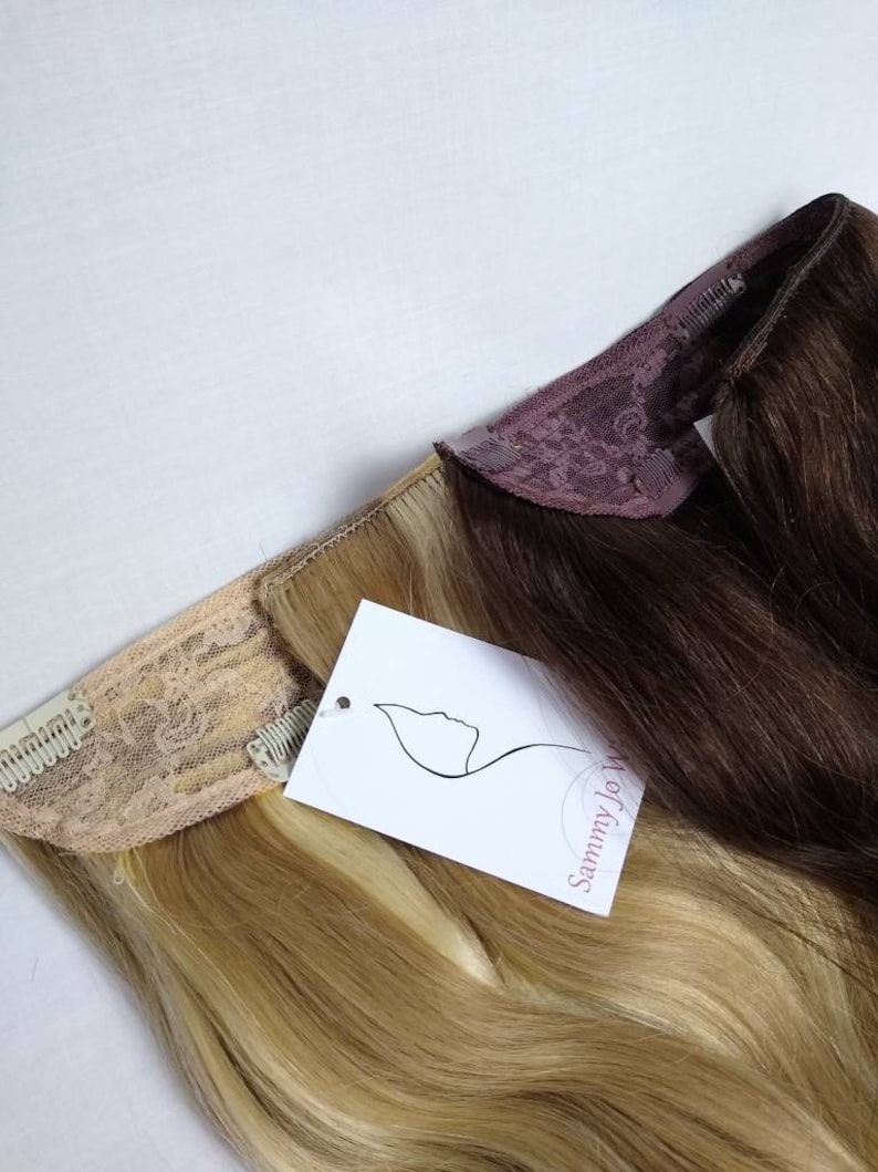 Human hair extensions one piece clip in choose colour 100g Etsy