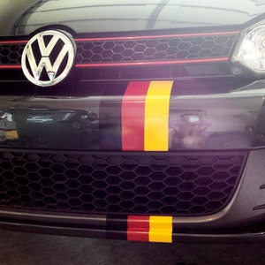 German flag stripes decals stickers germany flag for any bumper or fender