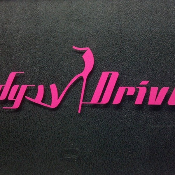 Lady High Heel driven decal Illest girl euro classy chick stance pink daily sticker daily shoes