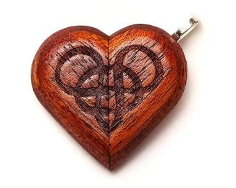 Double Infinity Illusionist Locket Mahogany