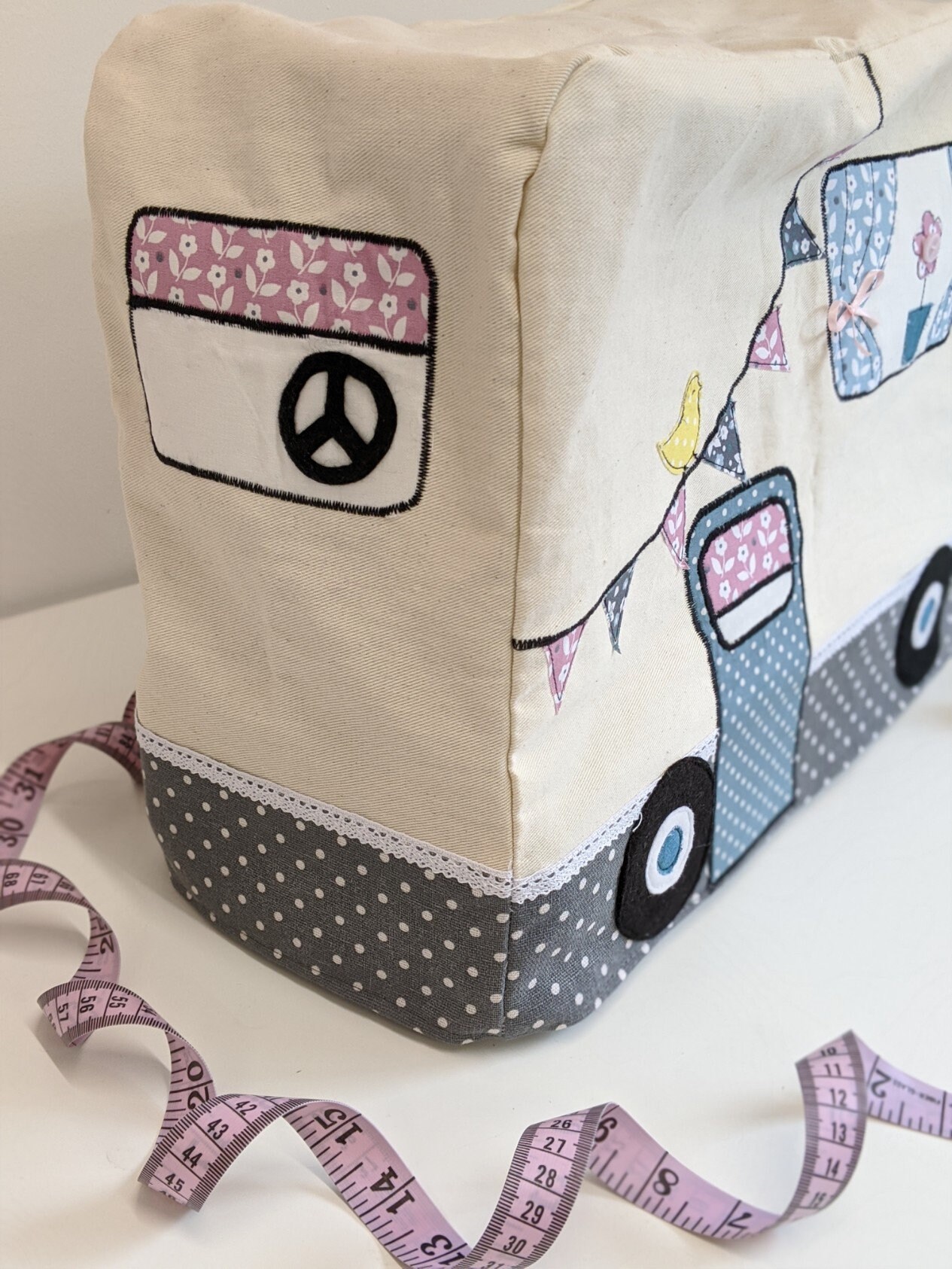 Campervan Fabric Sewing Machine Cover Pattern: PDF Download. 