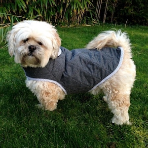 PDF DIGITAL DOWNLOAD Quilted dog coat (3 sizes) Sewing Pattern