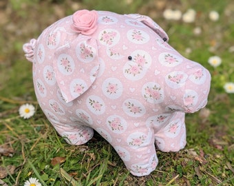 PDF DIGITAL DOWNLOAD Rosey Posey Schwein Schnittmuster