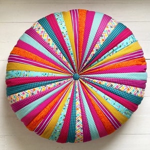 PDF DIGITAL DOWNLOAD Round Floor Cushion Sewing Pattern