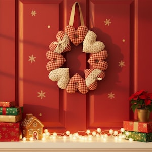Heart Wreath SEWING PATTERN