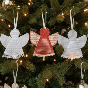 Patrón de costura para decoraciones de ángeles en PDF