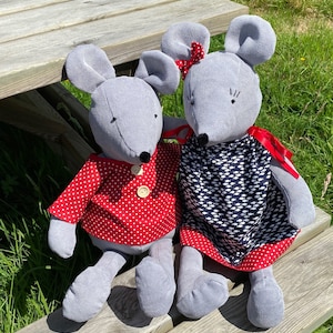 PDF DIGITAL DOWNLOAD Harriet and Henry Mice sewing pattern