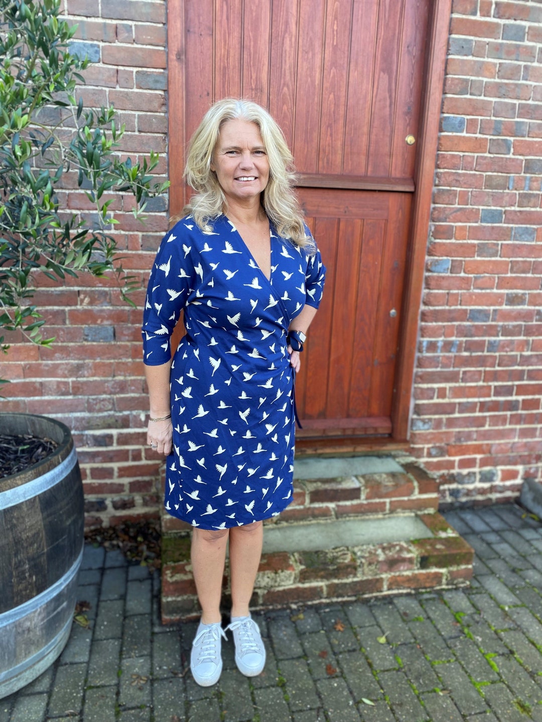jersey wrap dress pattern PDF DIGITAL DOWNLOAD (sizes 10-28) Sewing Pattern diy wrap dress pattern