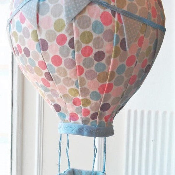 PDF DIGITAL DOWNLOAD Hot Air Balloon Decoration Sewing Pattern