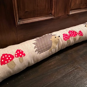 PDF DIGITAL DOWNLOAD Cute Applique Hedgehog Draught Excluder