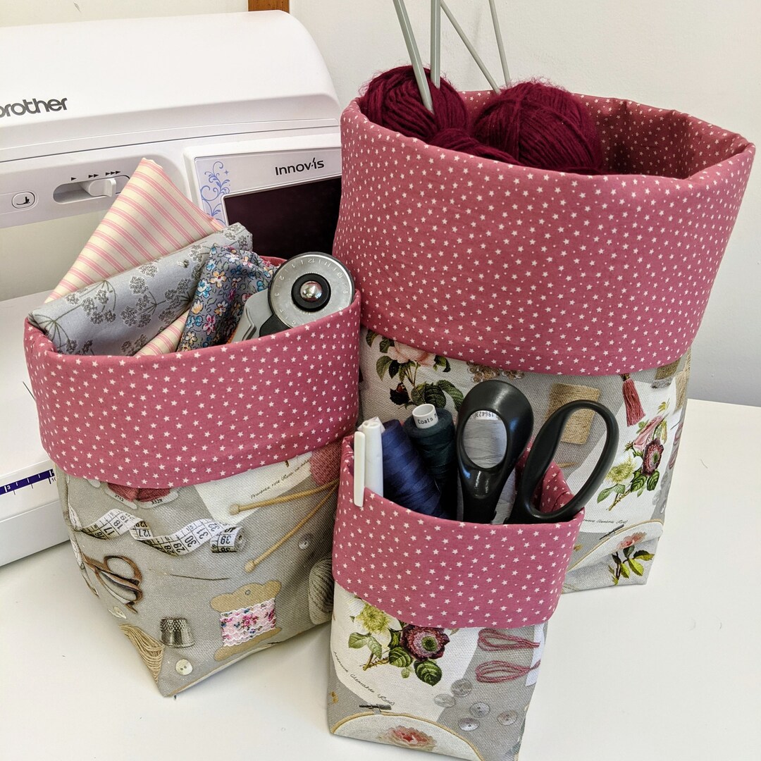 Storage Cubes Baskets Set of 3 SEWING PATTERN Etsy