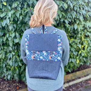 PDF DIGITAL DOWNLOAD Box Rucksack Sewing Pattern