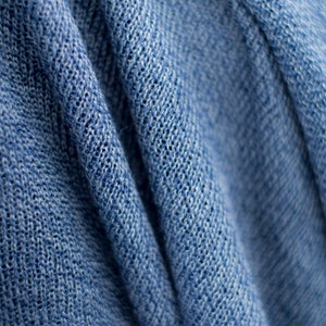 Wool cape with hand warmers denim blue melange wool poncho cap with hand warmers wool scarf capdenim blue melange image 10