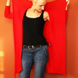 Cardigan, Sweater, red cardigan, Knit top, Blouse, Shawl top, long sleeve cardigan, plus size top, womens clothes, Maternity clothes,