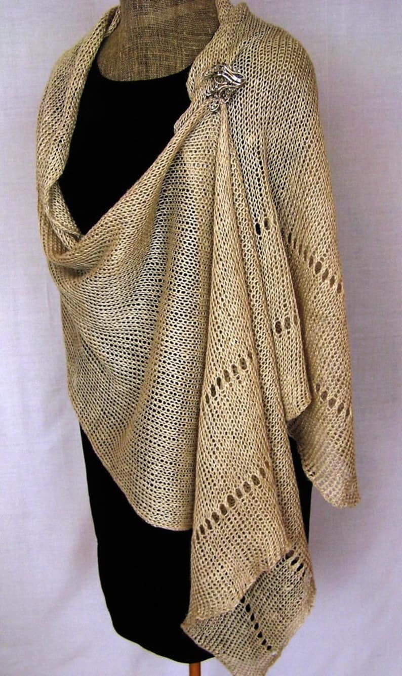 Natural Linen Shawl Wedding Shawl pure Linen Wrap Linen Etsy