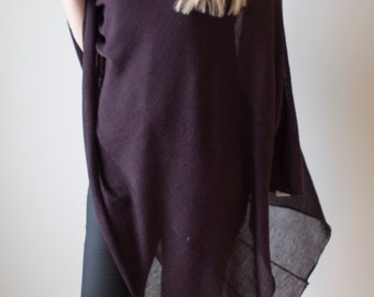 Dames Poncho wollen Cape damesjas Bordeaux wol Groene Wollen Poncho Vrouwelijke exclusieve hippiestijl