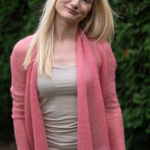 Mohair cardigan, mohair sweater, knit sweater, bridal cardigan, bridal sweater, mohair cape, bohemian cardigan, soft cardigan,orange sweater