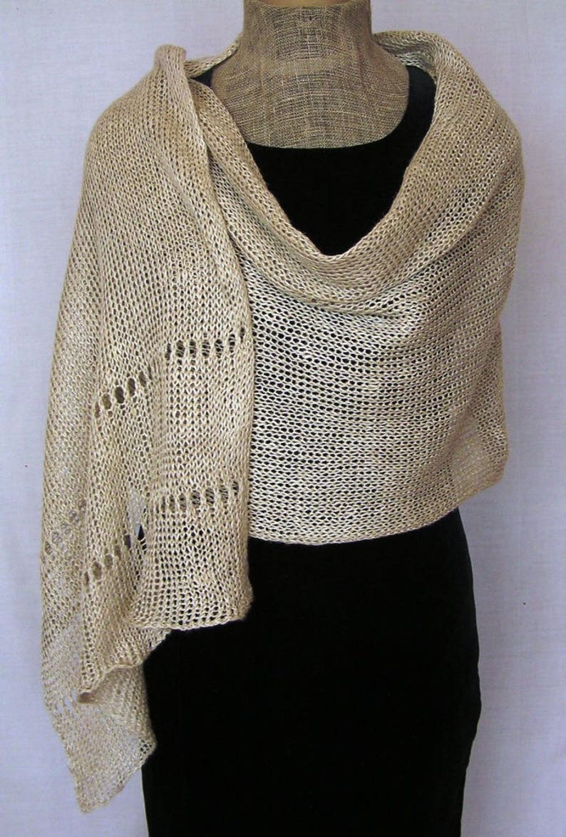 Natural Linen Shawl Wedding Shawl pure Linen Wrap Linen Etsy