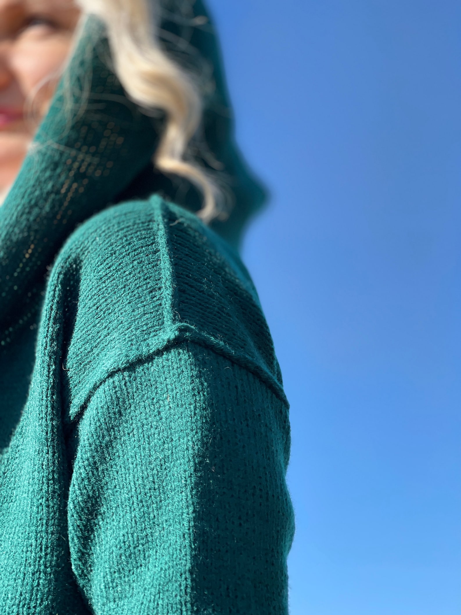 Wool Cardigan Jacket With A Hood Long Jacket Green Knit Cardigan