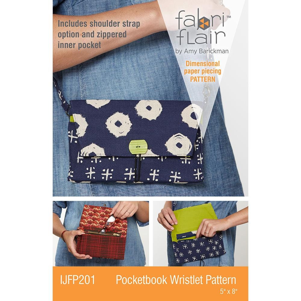 Fat Quarter Friendly Pocketbook Wristlet pattern by Amy | Etsy
