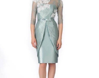 ice blue mother of the bride dresses