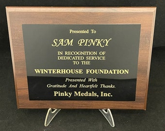 Employee Plaque Etsy