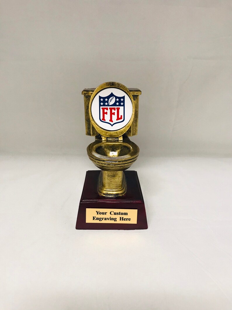 Fantasy Football Trophy / Fantasy Football Loser / Toilet Etsy