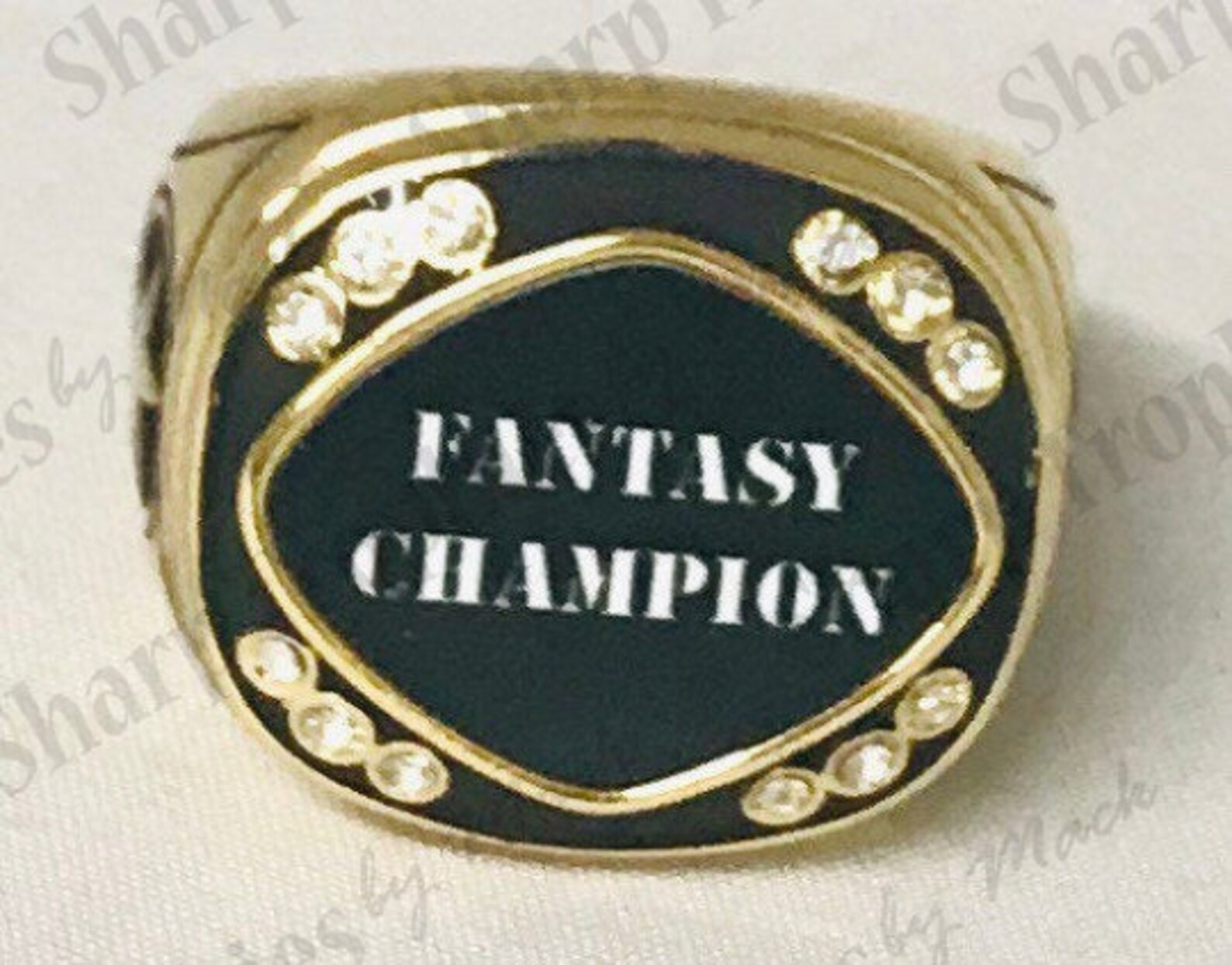 Fantasy Football Ring / Champion Ring / Custom / Free Shipping Etsy