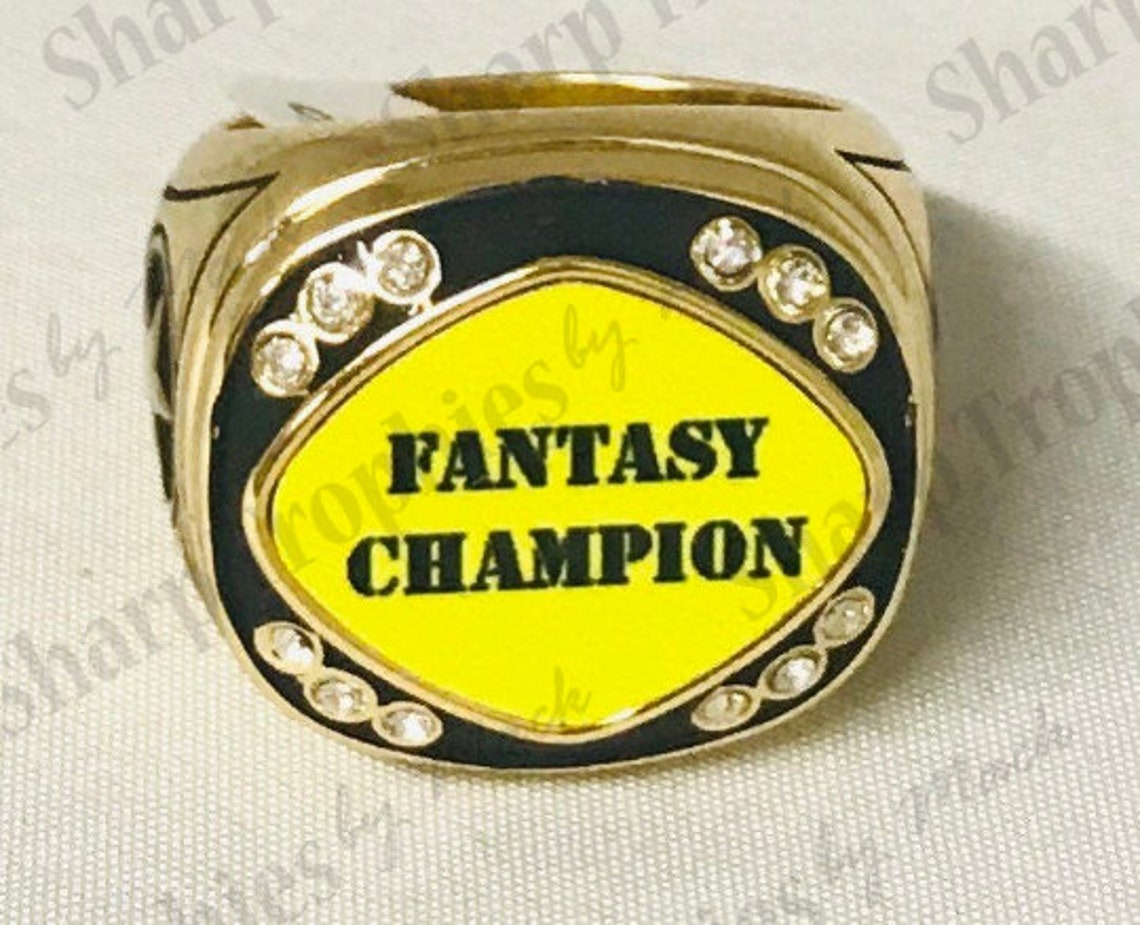 Fantasy Football Ring / Champion Ring / Custom / Free Shipping Etsy