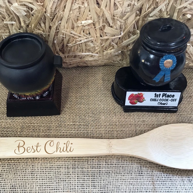 chili cook off engraved spoon