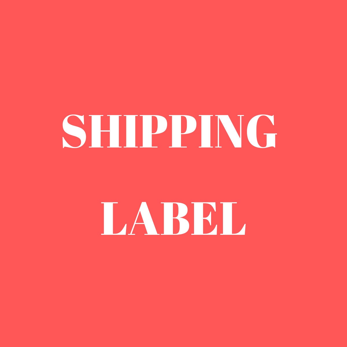 Shipping Label Etsy
