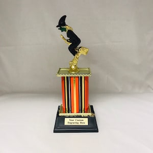 Witch Halloween Trophies 6 inch high FREE Engraving 