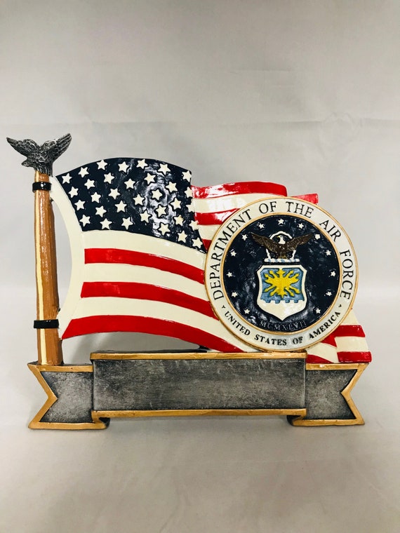United States Air Force 6 1//2/" Acrylic Award Trophy FREE engraving