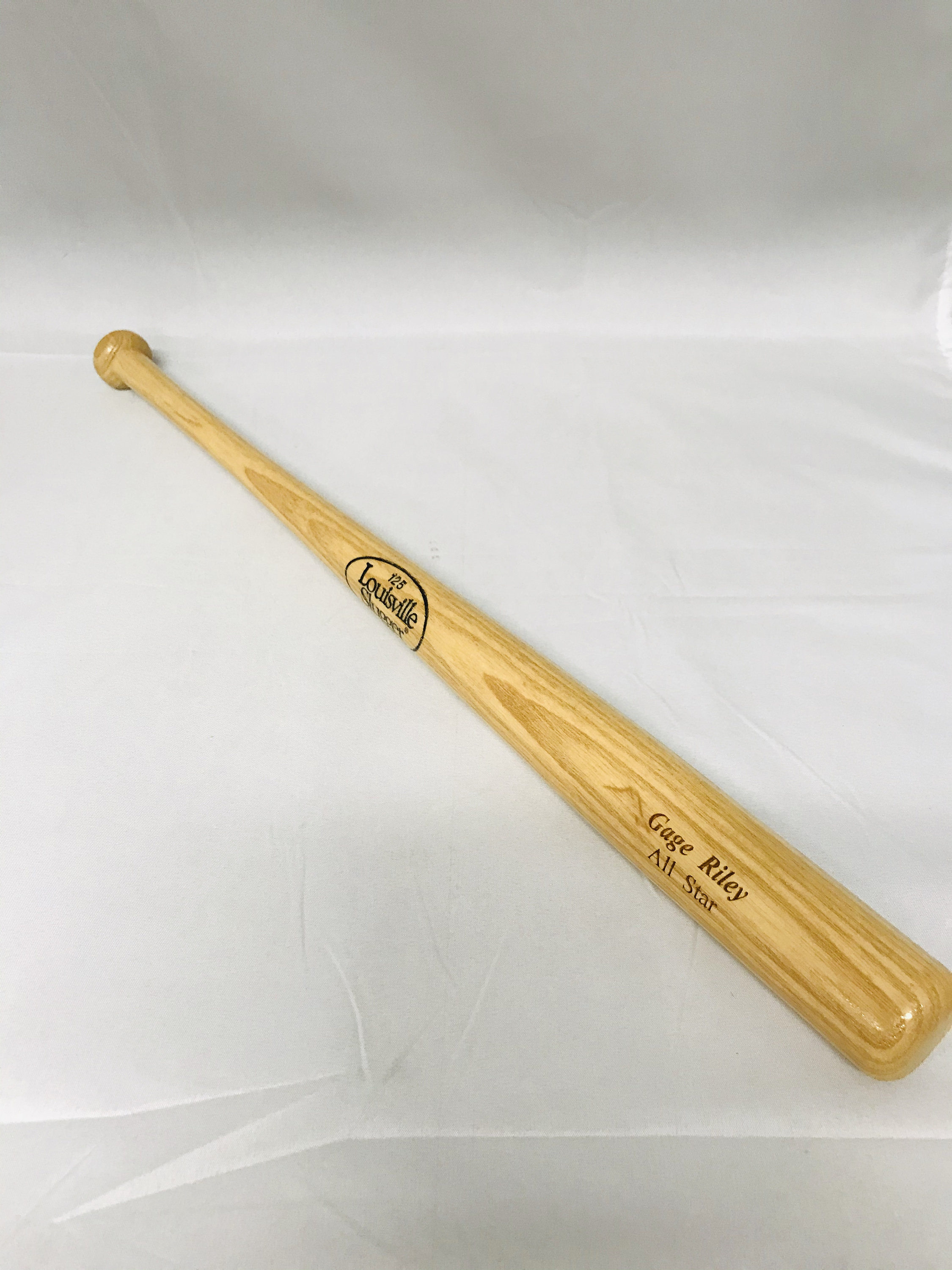 Personalized 18 wood baseball bat / laser engraved Etsy