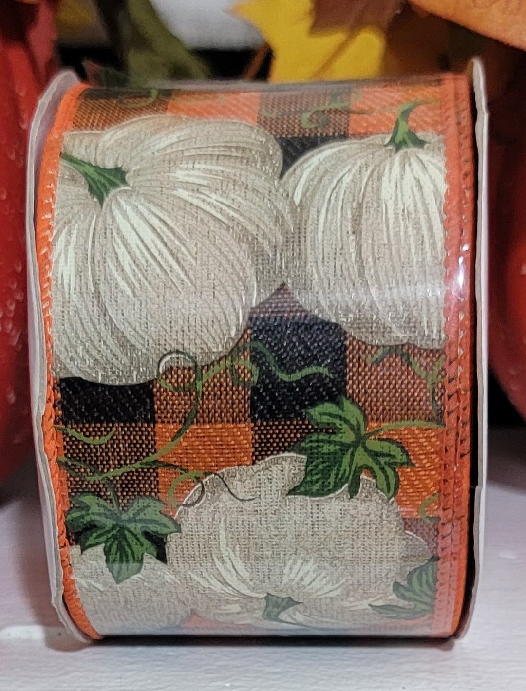 2.5 Inch, Fall, Wired Ribbon, Fall and Autumn Ribbon, Pumpkin Ribbon ...
