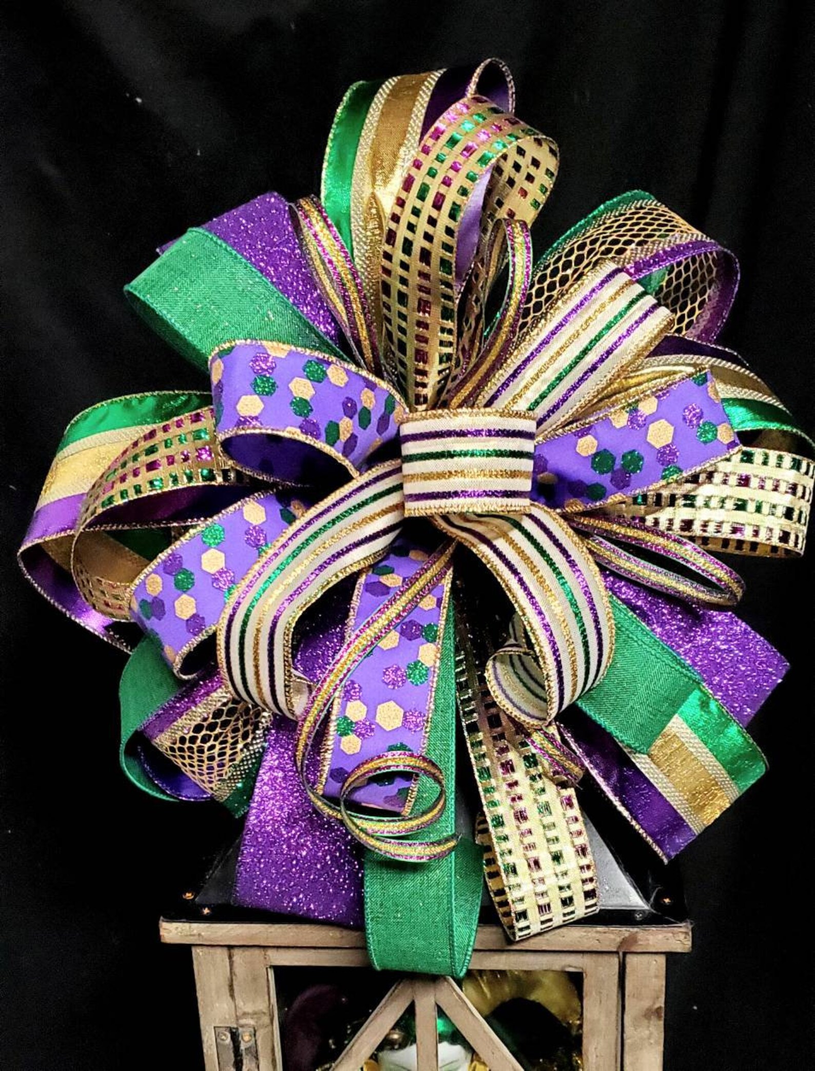 mardi gras tree topper