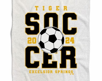 Custom Soccer Two Line Stadium Blanket, Fleece Sweatshirt Blanket, Custom Sport Blanket (BLANKET1124)