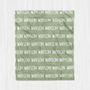 Name Repeat Custom Name Blanket, Custom Baby Blanket, Custom Name throw blanket (BLANKET1025)