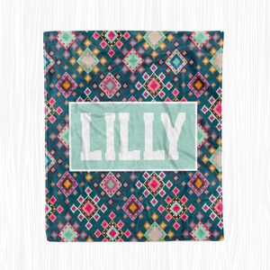 Goe Diamonds Custom Name Blanket, Custom Baby Blanket, Custom Name throw blanket (BLANKET1008)